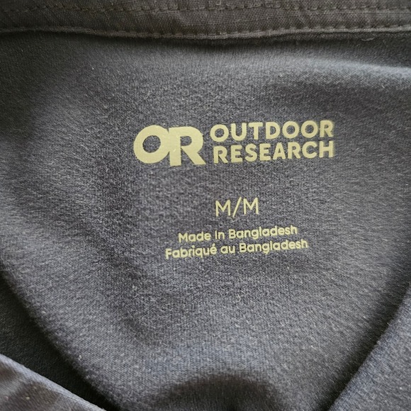 OUTDOOR RESEARCH NWT Baritone Naval Blue L/S ActiveTemp Button Henley Sz M - Picture 3 of 16